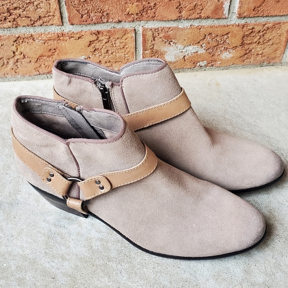 NWOT Sam Edelman 9 Phoenix Tan Leather Suede Harness Western Casual Ankle Bootie - Picture 5 of 7